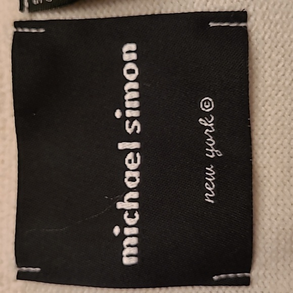 Michael Simon Off White Violin Knit Top - Picture 5 of 7